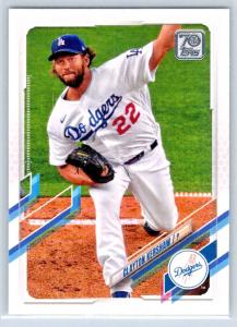 2021 Topps Clayton Kershaw Dodgers Baseball Card #67