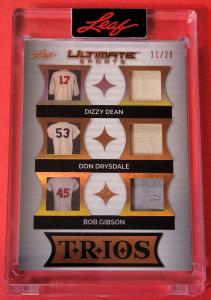 Bob Gibson Game Used Jersey Card #11/20