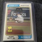 2023 Topps Heritage Bobby Witt Jr. Gold Rookie