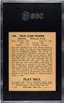 1940 Playball Paul Waner Card #104 SGC 5.5