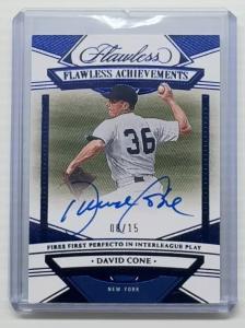 2023 David Cone Sapphire Autograph #8/15