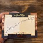 2011 Donruss Limited Cuts Joe McCarthy Auto /49