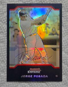 Jorge Posada 2004 Bowman Chrome Refractor Card