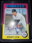 2024 Topps Heritage Sparky Lyle Autograph Card