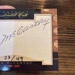 2011 Donruss Limited Cuts Joe McCarthy Auto /49