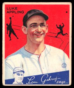 1934 Goudey Luke Appling #27 Baseball Card