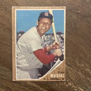 Stan Musial 1962 Topps #50 St. Louis Cardinals Card