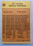 1972 Topps Cy Young Award Baseball Card #623