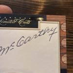 2011 Donruss Limited Cuts Joe McCarthy Auto /49