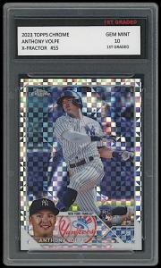 Anthony Volpe 2023 Topps Chrome X-Fractor Rookie Card