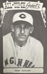 Kiki Cuyler 1973 TCMA All-Time Greats Card