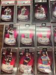 2022 Topps Chrome Black RED /5 Auto Set Break