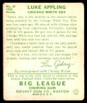 1934 Goudey Luke Appling #27 Baseball Card