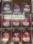 2022 Topps Chrome Black RED /5 Auto Set Break