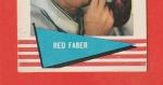 1961 Fleer Red Faber Baseball Card #72
