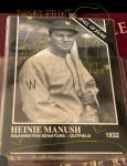 1991 Short Print Error Heinie Manush Card