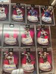 2022 Topps Chrome Black RED /5 Auto Set Break