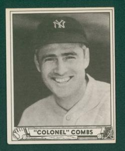 1940 Play Ball Colonel Combs Baseball Card #124