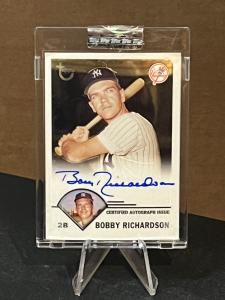 2003 Topps Bobby Richardson Yankees Signature Card