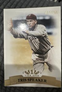 2011 Topps Tier One Tris Speaker #83 Card