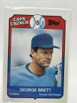 1989 Topps Cap’n Crunch George Brett Baseball Card