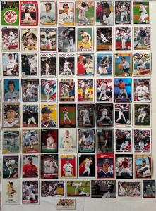 Boston Red Sox 64 Vintage Baseball Cards Lot