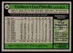 1979 Topps Lou Piniella Card #648
