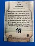 2020 Topps Lou Gehrig Rainbow Foil #/299
