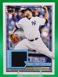 CC Sabathia 2026 Topps Game Used Relic Card