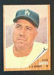 1962 Topps Duke Snider #500 Card - Dodgers