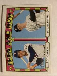 2021 Topps Heritage Rod Carew DJ LeMahieu Card