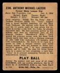 1940 Play Ball Tony Lazzeri #238 Card