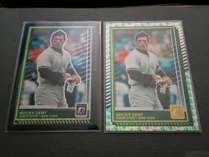 Bucky Dent New York Baseball 2-Card Set