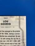 2020 Topps Lou Gehrig Rainbow Foil #/299