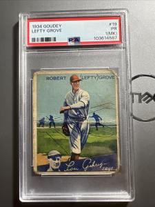 1934 Goudey Lefty Grove PSA 1 Boston Red Sox
