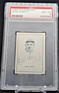 1950 Jesse Burkett Callahan Hall of Fame Card