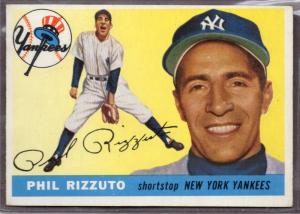 1955 Topps Phil Rizzuto Baseball Card #189