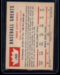 1960 Fleer Baseball Greats Frank Chance Card
