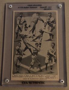 1920 Spalding Page #54 Walter Johnson Sports Card