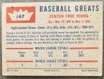 1960 Fleer Cy Young Card #47