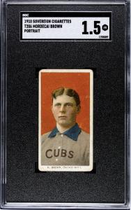 1909 T206 Mordecai Brown Chicago Cubs Card