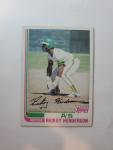 1982 Topps Rickey Henderson Baseball Card