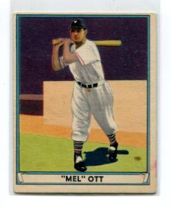 1941 Play Ball Mel Ott New York Giants Card