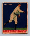 1933 Goudey Earl Combs Rookie Baseball Card
