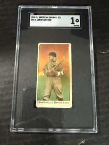 1909-11 American Caramel E90-1 Sam Crawford Card