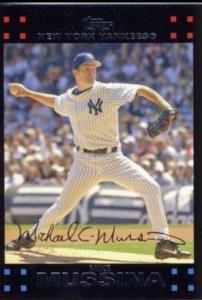2007 Topps Chrome Mike Mussina Baseball Card