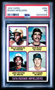 1976 Topps Willie Randolph Rookie Card #592