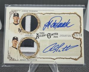 2025 Topps Allen & Ginter Dual Auto Relic Yankees