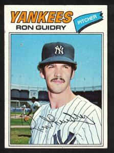 1977 Topps Ron Guidry Yankees Card #656