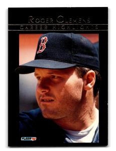1992 Fleer Roger Clemens #11 Boston Red Sox
